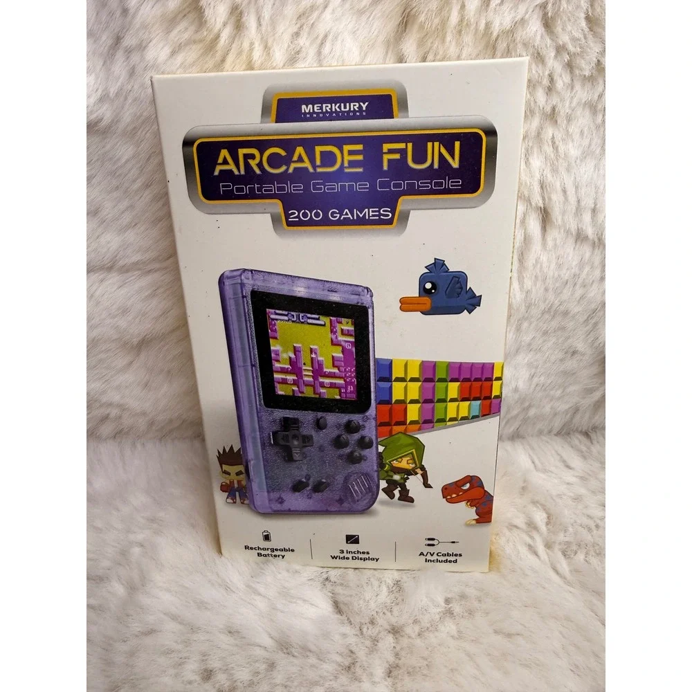 Merkury Innovations Arcade Fun Portable Game Console 200 Games Sealed MIPGC01588